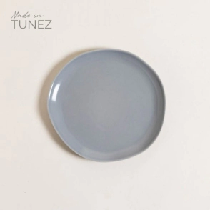 PLATO POSTRE 21 CM GABES GRIS