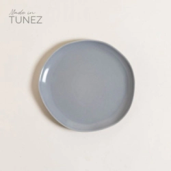 PLATO POSTRE 21 CM GABES GRIS