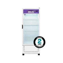 EXHIBIDORA VERTICAL 1 PUERTAS CON 4 ESTANTES MOVILES 390 lts 1845 x 680 x 645 INELRO