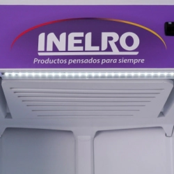 EXHIBIDORA VERTICAL 1 PUERTAS CON 4 ESTANTES MOVILES 390 lts 1845 x 680 x 645 INELRO