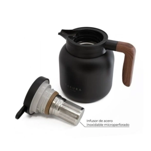 JARRA TERMICA CON FILTRO INTERIOR DE ACERO INOXIDABLE SAKURA