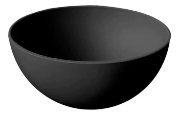 COMPOTERA 11 CM PLASTICO NEGRA LINEA FUSION CAROL