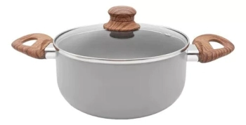 BATERIA DE COCINA 5 PIEZAS GRIS LINEA AREIA CAROL