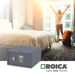 CAJA FUERTE LINEA HOTEL COMBINACION ELECTRONICA Y LLAVE 18 CM ROICA