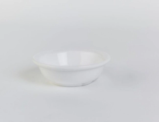 CAZUELA 8 CM REDONDA BAJA PORCELANA