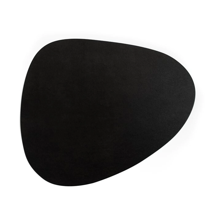 INDIVIDUAL SIMIL ECO CUERO IRREGULAR NEGRO