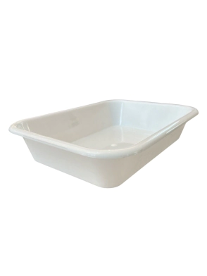 BATEA RECTANGULAR BLANCA 38 X 28 X 7,5 CM