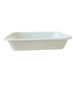BATEA RECTANGULAR BLANCA 38 X 28 X 7,5 CM