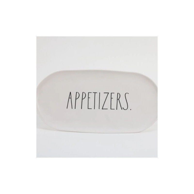 BANDEJA RECTOVAL 48 X 24 CM BLANCA APPETIZERS MELAMINA