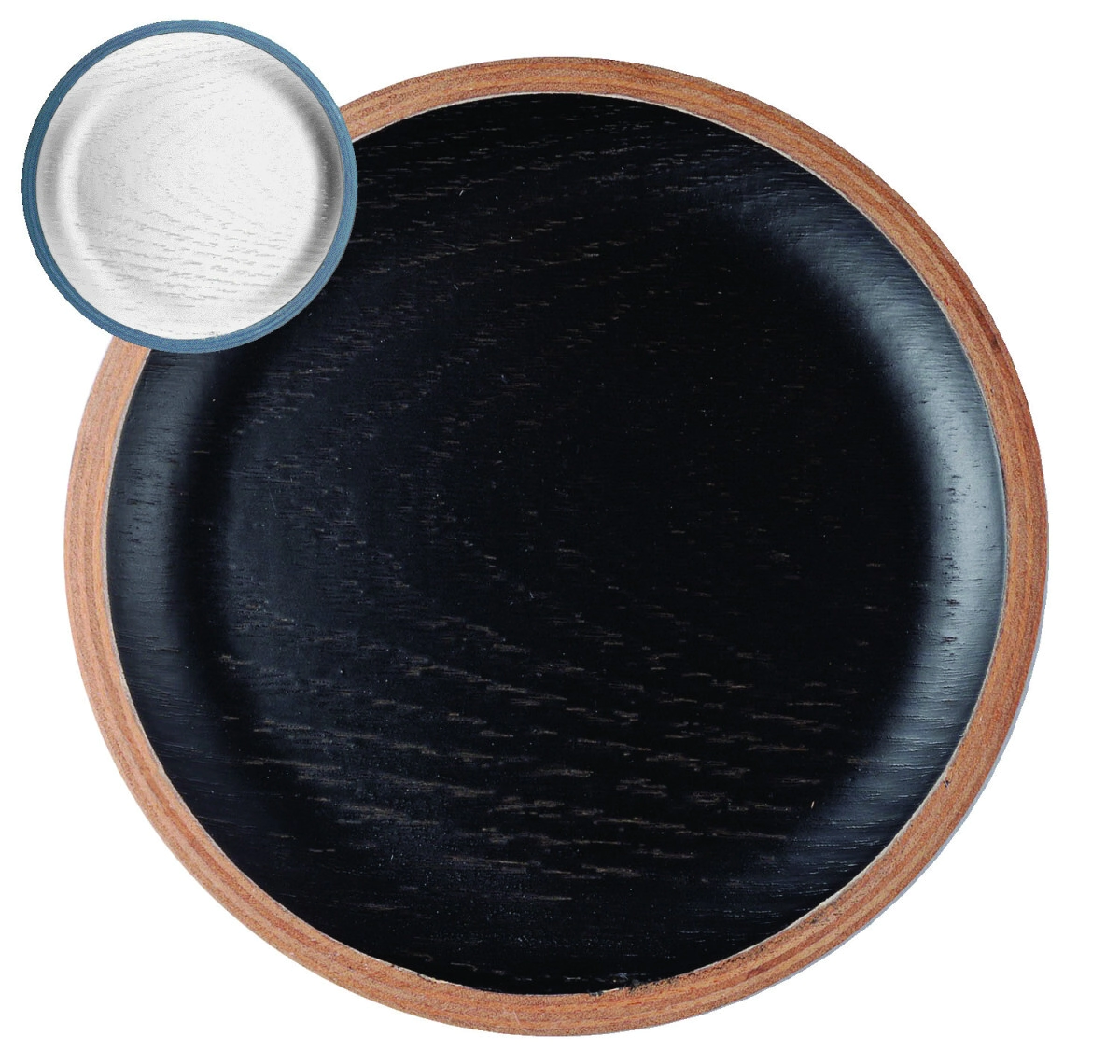 POSAVASOS 10 CM MADERA NEGRO CAROL