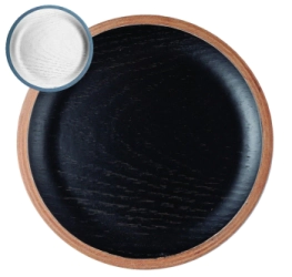 POSAVASOS 10 CM MADERA NEGRO CAROL