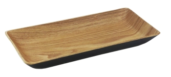 BANDEJA RECTANGULAR 25 X 14 X 3 CM MADERA COMBINADA CAROL