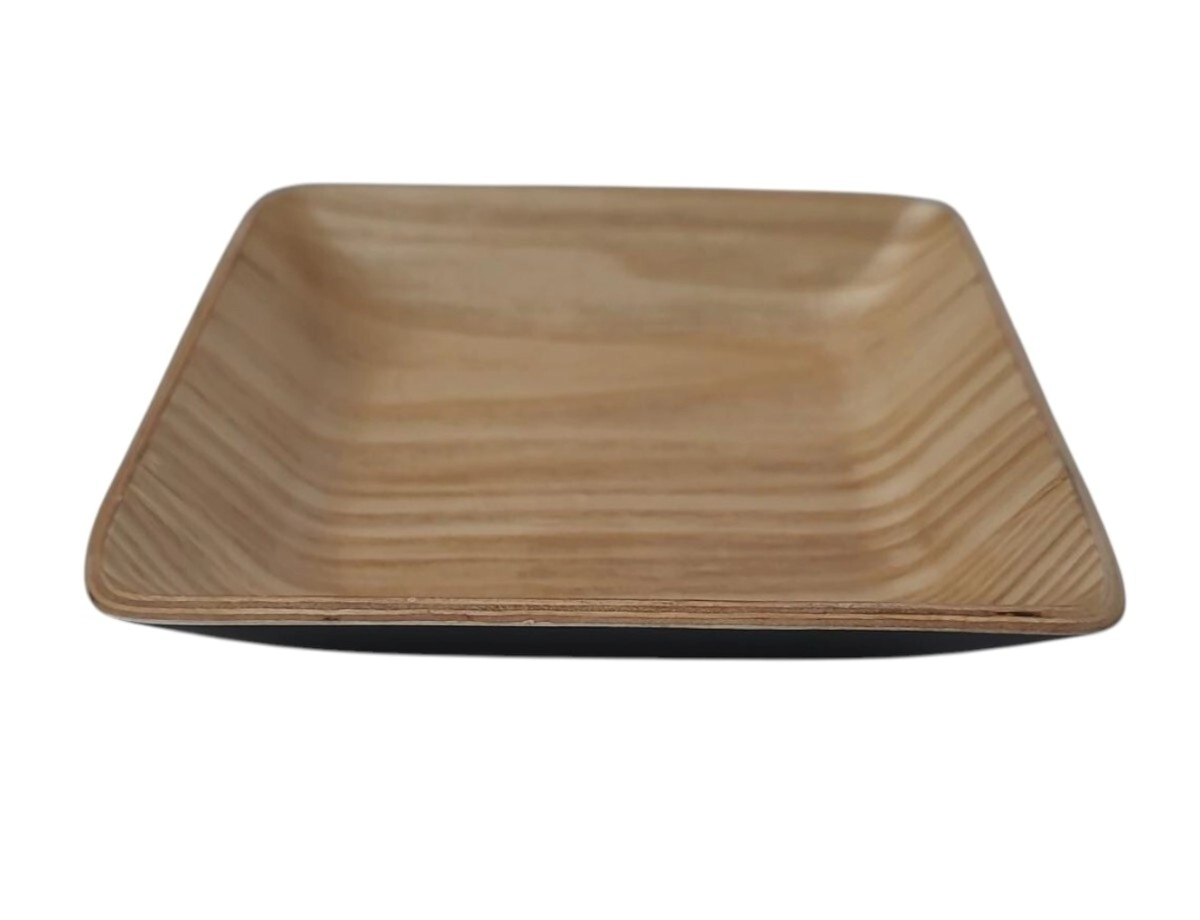 CAZUELA CUADRADA 12,5 CM MADERA COMBINADA CAROL