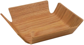 PANERA CUADRADA 21 CM MADERA CAROL