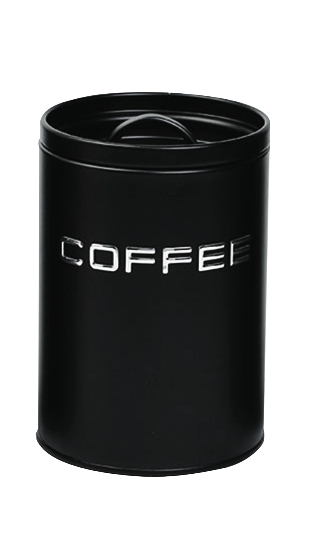 LATA DE CAFE 11 X 15 CM METAL NEGRA CAROL