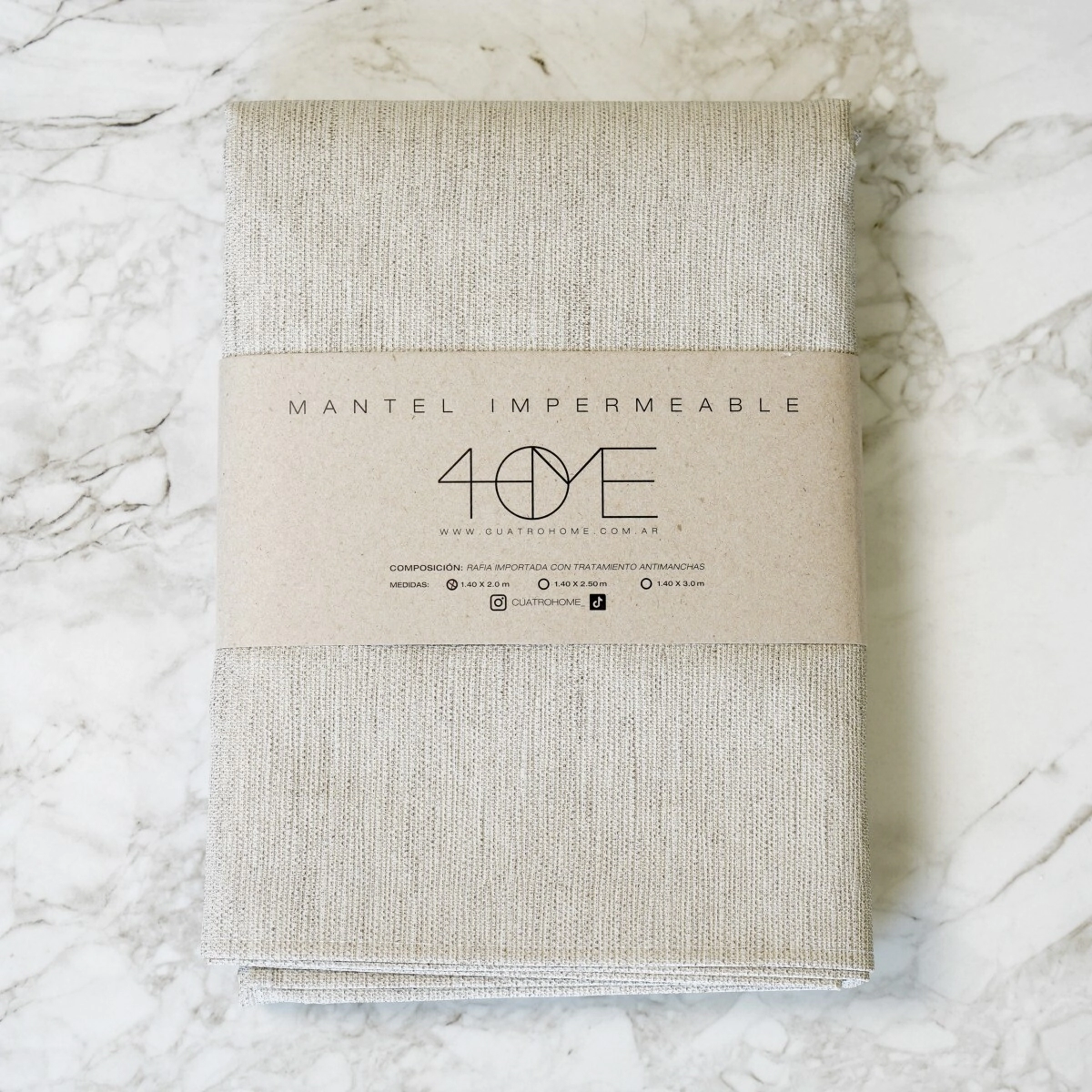 MANTEL IMPERMEABLE 1,4 X 2,5 MTS RAFIA ARENA