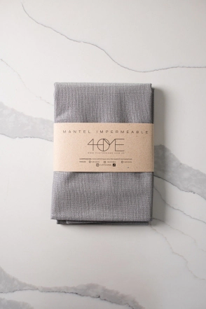 MANTEL IMPERMEABLE 1,4 X 3 MTS RAFIA GRIS CLARO