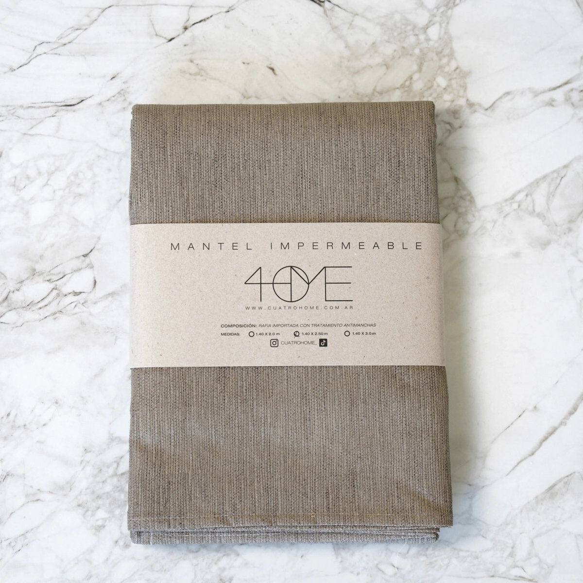 MANTEL IMPERMEABLE 1,4 X 3 MTS RAFIA TERRA