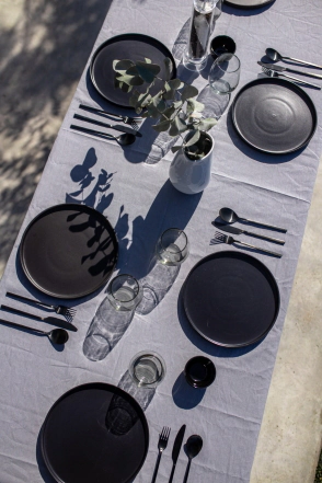 MANTEL TUSOR LISO 1,4 X 2,5 MTS GRIS