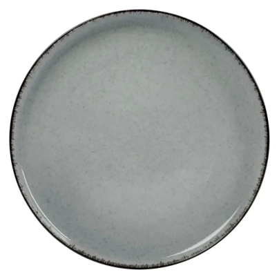 PLATO POSTRE 19 CM GRIS MODERNA PORCELANA SALDO