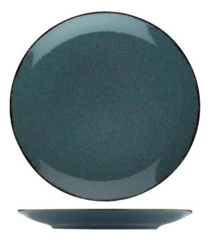 PLATO PLAYO 25 CM BLUE SPOTTED PORCELANA SALDO