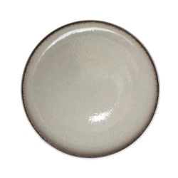 PLATO PLAYO 27 CM BEIGE IVORY PORCELANA SALDO