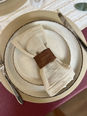 PLATO POSTRE 19 CM BEIGE IVORY PORCELANA SALDO