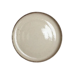 PLATO POSTRE 19 CM BEIGE IVORY PORCELANA SALDO
