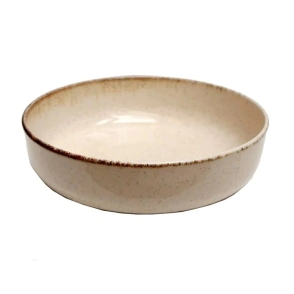 BOWL 20 CM BEIGE IVORY PORCELANA SALDO
