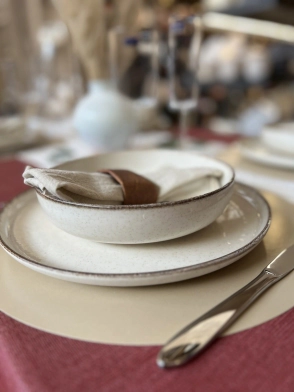 BOWL 20 CM BEIGE IVORY PORCELANA SALDO