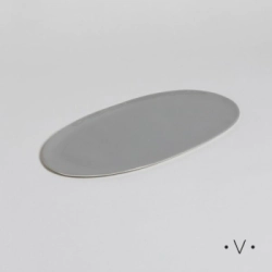 BANDEJA PLANA 34  X 18 CM CAPRI GREY VASSA