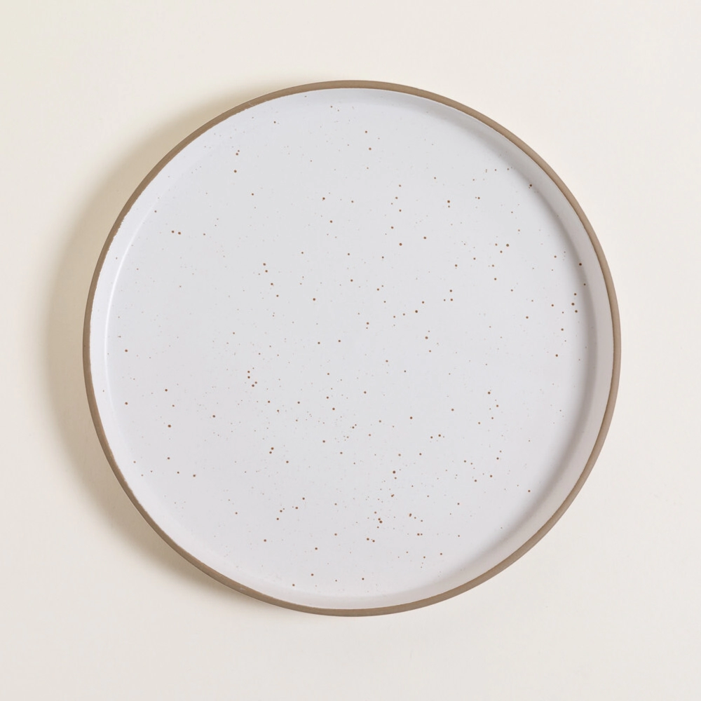 PLATO PLAYO 27 CM CARTAGO BLANCO GRANITE