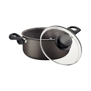 CACEROLA N&ordm; 22 CON TAPA Y ASAS PARIS TEXTURE TRAMONTINA