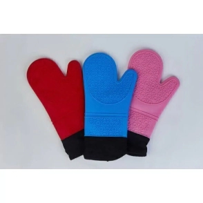 GUANTE DE SILICONA Y PU&Ntilde;O DE ALGODON COLORES SURTIDOS