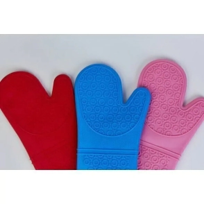 GUANTE DE SILICONA Y PU&Ntilde;O DE ALGODON COLORES SURTIDOS