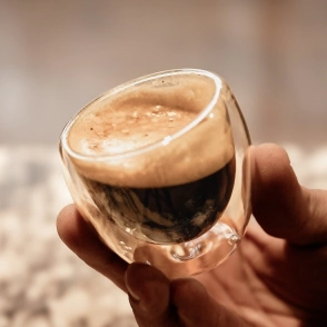 TAZA 100 CC ESPRESSO BARISTA DOBLE VIDRIO