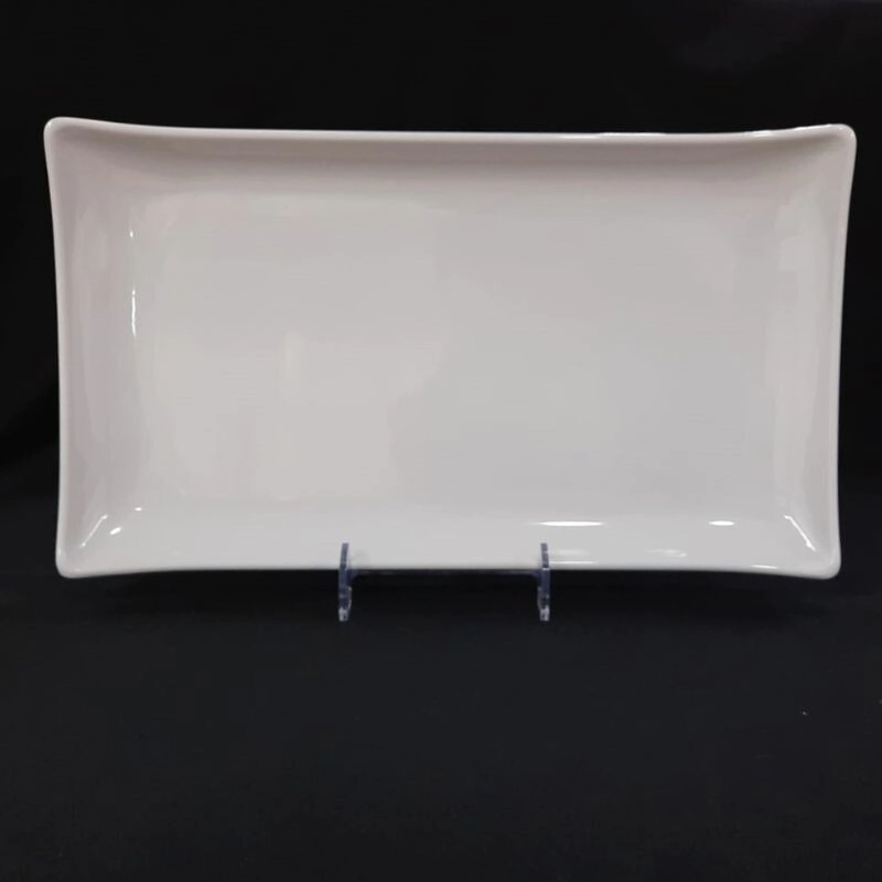 BANDEJA 36,5 X 20 CM RECTANGULAR BLANCA MELAMINA