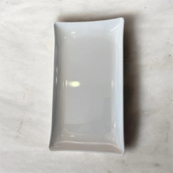 BANDEJA 41 X 22 CM RECTANGULAR BLANCA MELAMINA