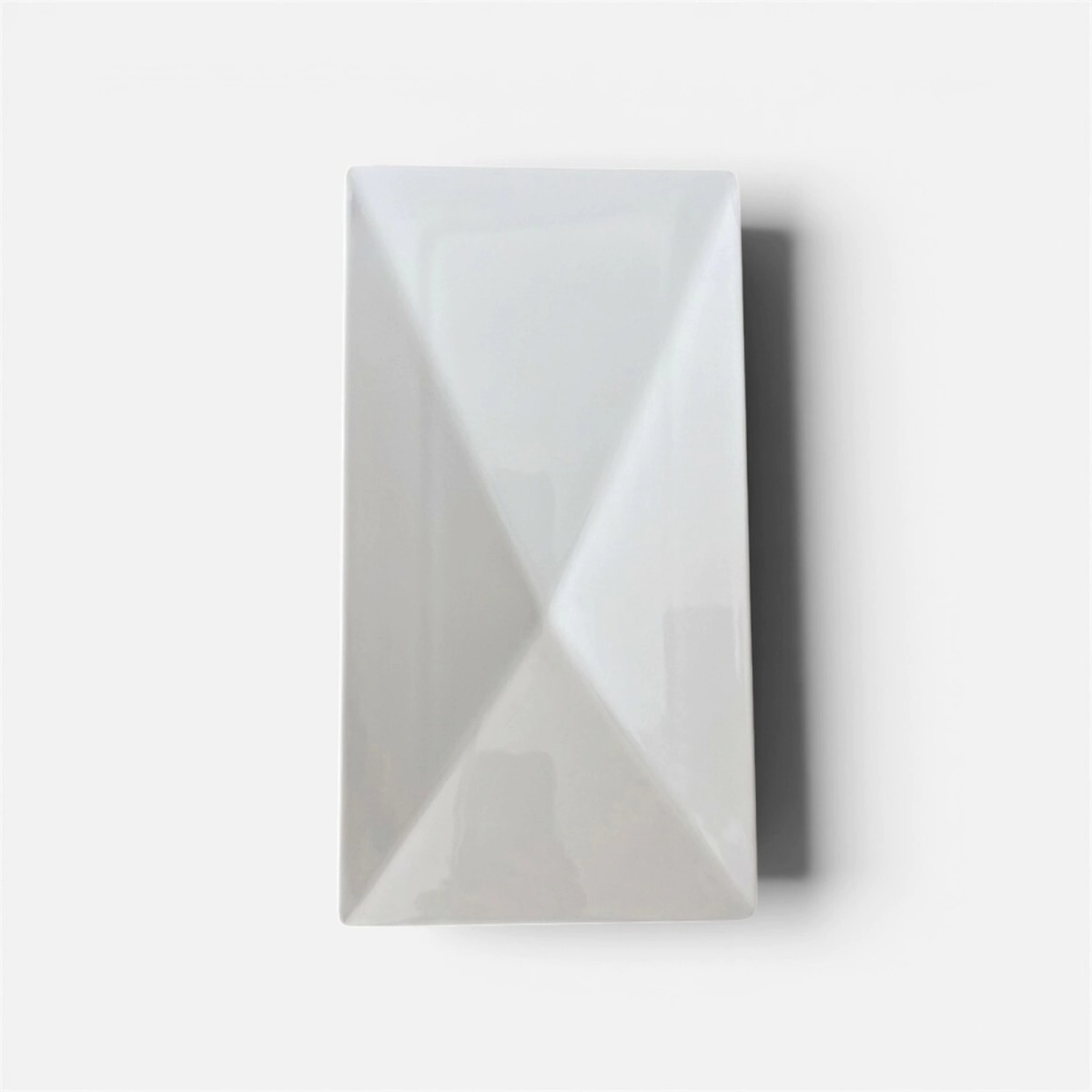 BANDEJA 32 X 17,5 CM RECTANGULAR CON BASE BLANCA MELAMINA