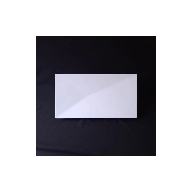 BANDEJA 32 X 17,5 CM RECTANGULAR CON BASE BLANCA MELAMINA