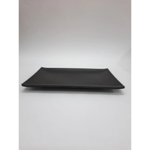 BANDEJA 25 X 15 CM RECTANGULAR NEGRA MATE MELAMINA
