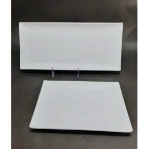 BANDEJA 37 X 16,5 CM RECTANGULAR BLANCA MATE MELAMINA