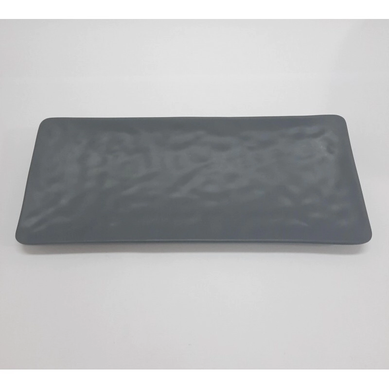 BANDEJA 28,5 X 12 CM RECTANGULAR GRIS MATE MELAMINA