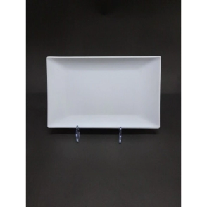 BANDEJA 25 X 15 CM RECTANGULAR BLANCA MATE MELAMINA