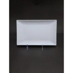 BANDEJA 25 X 15 CM RECTANGULAR BLANCA MATE MELAMINA