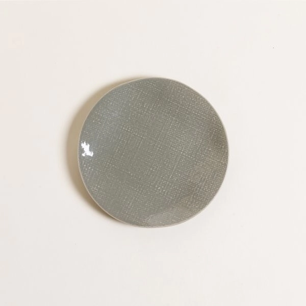 PLATO POSTRE 19 CM KHADI GREY CERAMICA