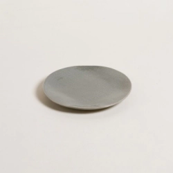PLATO POSTRE 19 CM KHADI GREY CERAMICA