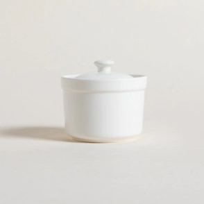 AZUCARERA 10 CM BLANCA PORCELANA