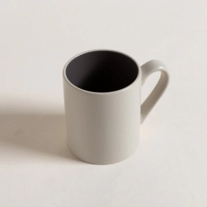 JARRO MUG 420 ML RECTO NATURAL INTERIOR GRIS