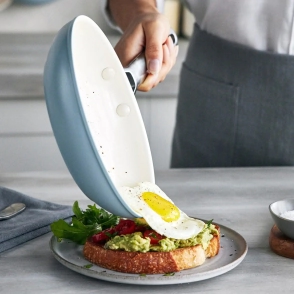 SARTEN Nº 26 CERAMICA ANTIADHERENTE DIAMANTE PADOVA LIGHT BLUE GREENPAN